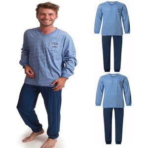 3 Heren pyjama's van Gentlemen - 411464 - maat XXL
