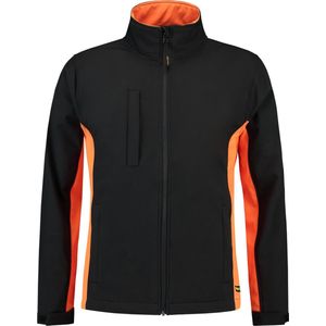 Tricorp Soft Shell Jack Bi-Color - Workwear - 402002 - Zwart / Oranje - maat 7XL