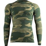 Heren thermoshirt met lange mouwen - Camouflage Groen