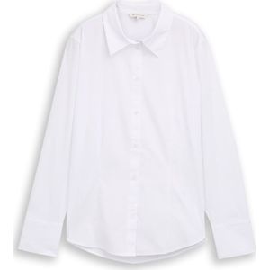 TOM TAILOR - Blouse - Wit - Klassieke Blouse - Lange Mouw