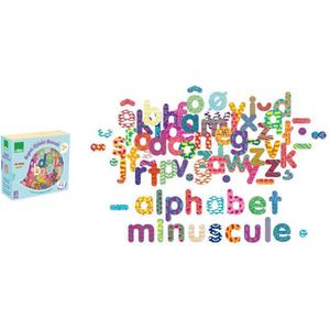 Magneten speelgoed ABC Alfabet letters van hout 81 stuks - Vilac