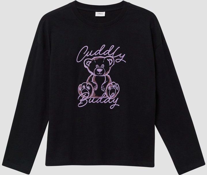 s.Oliver - T-Shirt - Oversized - Met Lange Mouwen