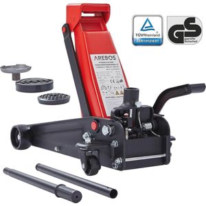 Hydraulische Manoeuvreerkrik 3T - Hefvermogen tot 508 mm - Met 2 Rubber Pads voor Auto en SUV