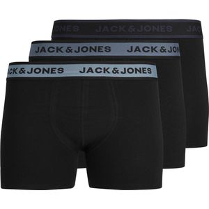 JACK & JONES Jaclouis boxer briefs (3-pack) - heren boxers extra lang - zwart - Maat: M