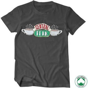 Friends Heren Tshirt -M- Central Perk Organic Grijs