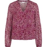 Vila - Viganza - Top - Rood - Lange Mouwen