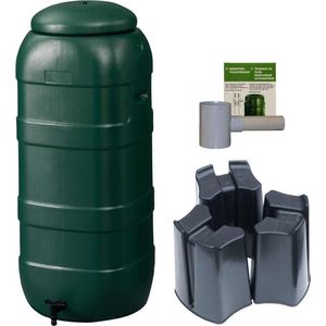 Regenton Rainsaver - Groen 100 L + Voet + Vulautomaat