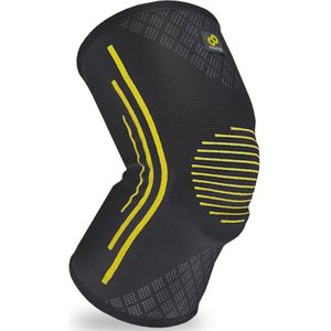 Bracoo KS91 Compressie Kniebrace met Pad (2 Stuks) - Kniebandage ondersteuning met Baleinen - Ademende Knieband - Heren & Dames - Zwart - M