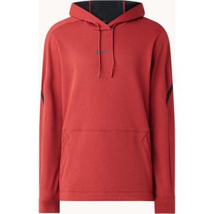 Nike Trainings hoodie met logoprint en Dri-FIT - Rood - Maat S