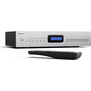 auna Art22 -player - MP3 - Boombox - DAB+ - FM Radio - CD - MP3 player - 3W - TFT Display - Bluetooth - USB - Draagbaar - Zilver