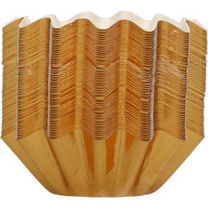 FunCakes - Bloom Baking Cups - Metallic Goud pk/48 - Cupcake