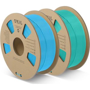 Meta-filament 175 mm snelle druk voor 3D-printers betere fusie van filamenten blauw-groen spoel van 22 kg dimensionale nauwkeurigheid +/- 002 mm