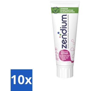 Zendium - Sensitive - Tandpasta - Natuurlijke Enzymen - 75 ml - Bulkverpakking - 10 stuks