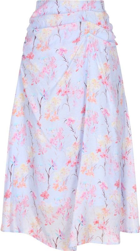 DreiMaster - Vintage Rok - Lichtblauw Lichtgeel Rosa Lichtroze - A-lijn