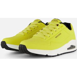 Skechers - Uno - Sneakers - Geel - Leer