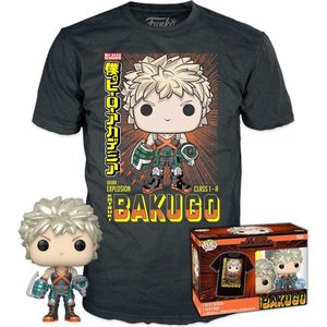 Funko Pop! & Tshirt Set: My Hero Academia - Katsuki Bakugo #249 Exclusive (Size S)