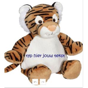 Embroider Buddy - Knuffel - Tijger - Tory de Tijger - kan geborduurd worden met een naam of een tekst