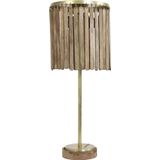 Light & Living Tafellamp Gularo - Hout - Ø30cm - Botanisch - Sinterklaas cadeau - Sinterklaas cadeautjes - Cadeau vrouw - Cadeau man - Cadeau voor haar - Cadeau voor hem - Sint cadeau - Sint kado - Kado man - Kado vrouw