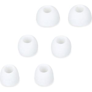 New Age Devi - 6x In-ear Oortjes Cover geschikt voor Apple Airpods Pro 2 Pro 1 - Vervangende Siliconen Oordopjes in Wit - 3 Maten