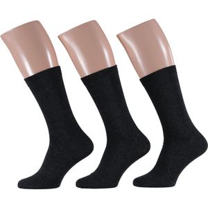 Apollo - Katoenen heren sokken met badstof zool - Antraciet - Maat 40/46 - Herensokken maat 43 46 - Sokken heren - Sokken heren 43 46 - Sokken