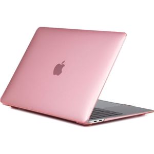 Mobigear Laptophoes geschikt voor Apple MacBook Air 13 Inch (2018-2020) Hoes Hardshell Laptopcover MacBook Case | Mobigear Glossy - Roze - Model A1932 / A2179 / A2337