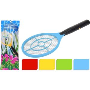 Elektrische Vliegenmepper – Variant: Geel – Hoogwaardige Kwaliteit Insectenracket – Lichtgewicht & Herbruikbaar – Veilig en Krachtig Tegen Muggen en Vliegen – Voor Binnen en Buiten – Verkrijgbaar in Groen, Blauw, Rood en Geel – Batterijgevoed