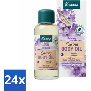 24 x Kneipp - Huidolie - Relaxing - Lavendel - Trekt snel in - 100 ml - Huidolie - Lavendel - Ontspanning - Verzorging - Natuurlijke Oliën