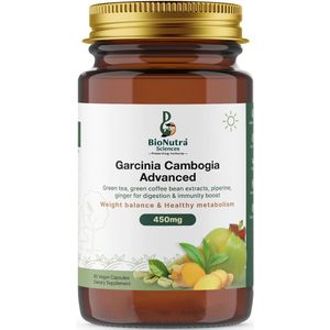 BioNutra Sciences-Advanced Super Garcinia Cambogia, green tea, green coffee bean extracts, dietary supplement, keto, Vegan, vegetarian HPMC capsules