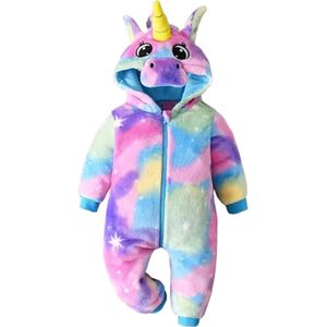 Mastersøn Eenhoorn Onesie Kinderen - Meisjes Unicorn - Maat 110/116 Pyjama