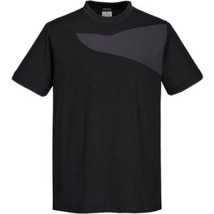 Portwest PW3 Hi-Vis T-shirt K/M PW211 - Zwart/Grijs - XXXL
