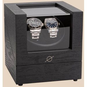 Roogs watch winder voor 2 automatische horloges - Zwart