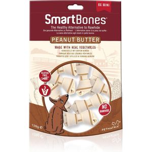 Smartbones Classic Bone Chews Mini -Pindakaas - Hondensnack - 128 g
