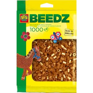 SES Beedz - Strijkkralen - Bruin - 1000 stuks - PVC vrij