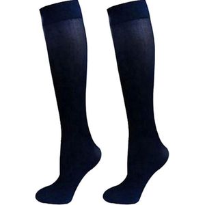 Finnacle - Ondersteun je benen met compressie kousen - L/XL - Donkerblauw - Voor sport, reizen en dagelijks gebruik!