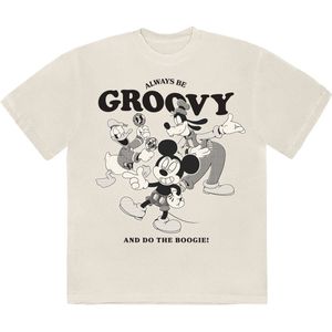 Disney - MM Always Be Groovy Heren T-shirt - 2XL - Creme