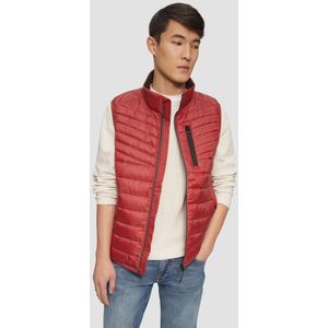 s.Oliver - Sportief Gewatteerd Vest - Maanrood - Mouwloos
