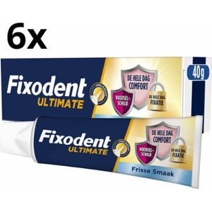 Fixodent Kleefpasta Ultimate Fresh - 6 x 40 gram - Voordeelverpakking (vervanger van Fixodent Professional)