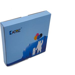 KATRIZ® huismerk inkt CLI-521Grijs / canon 521Grijs | 10 x 11ml | ( 10 stuks) -Geschikt voor printer Canon PIXMA MP980 / Canon PIXMA MP990