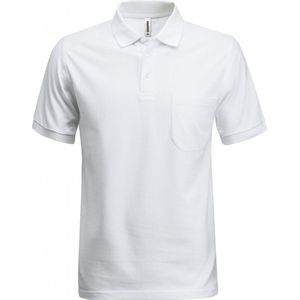 Fristads Heavy Poloshirt 1721 Piq - Wit - 2XL