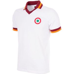 COPA - AS Roma Away 1980-81 Retro Voetbal Shirt - S - Wit