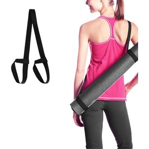 CHPN - Draagriem voor Yogamat - Draagriem - Yogamat riem - Geschikt voor alle maten - Zwart - Drager voor yogamatje - Handige houder voor jouw matje