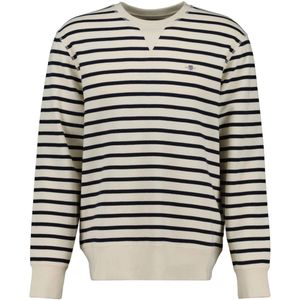 Gestreepte gebreide sweatshirt met ronde hals Gant