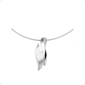 YO&NO - Ketting - Zilver -  Omega  -  Hanger - Fantasie - 15/39.8mm  - 1.5mm - 45cm -15mm - Sieraden Vrouw - Gerhodineerd -  Zilver 925