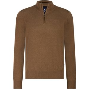 State of Art - Basis Trui - Bruin - Met Halve Rits