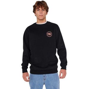 Rip Curl - Staple Crew - Sweatshirt - Katoen-Polyester Fleece - Zwart