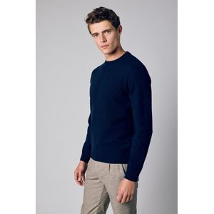 Jac Hensen Premium Pullover - Slim Fit - Blau - 3XL Grote Maten