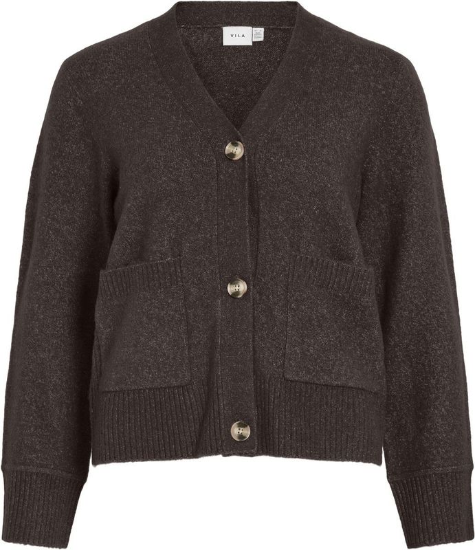 Vila Vest Vimiraz V-neck Knit Cardigan/pb 14110802 Coffee Bean Dames Maat - S