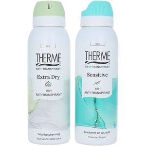 Therme Deodorant Spray Sensitive-Extra Dry - 2 x 125 ml