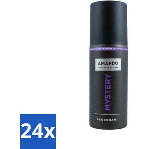 Amando - Mystery - Deodorant - Spray - 150 ml - Voordeelverpakking - 24 stuks