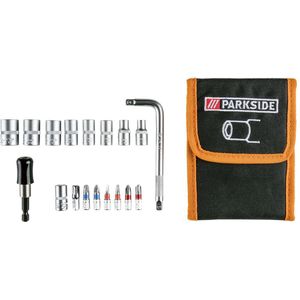 PARKSIDE - Boorset netjes verpakt in een opbergtasje - 18-delig